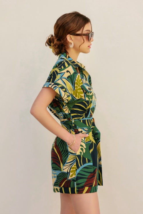 MARISOL SHORT SLEEVE ROMPER