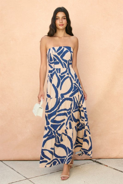 MILO TIE BACK MAXI DRESS