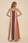 SAHARA COLOR BLOCK MAXI DRESS