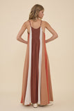 SAHARA COLOR BLOCK MAXI DRESS