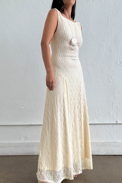 KIRSTEN LACE BOAT NECK MAXI DRESS