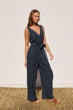 NIKKO BUTTON DOWN JUMPSUIT