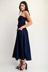 CAMILLA BELTED DENIMI MIDI DRESS