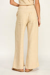 REINA LINEN STITCH WIDE LEG PANT