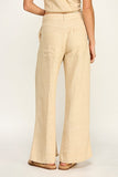 REINA LINEN STITCH WIDE LEG PANT