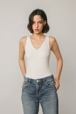 WYATT VNECK DOUBLE LINED BODYSUIT