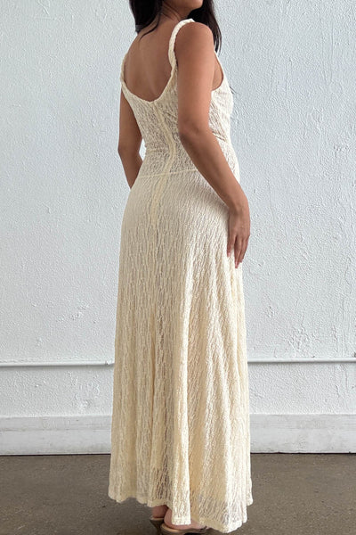 KIRSTEN LACE BOAT NECK MAXI DRESS