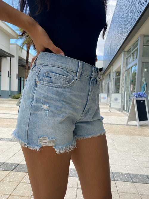 HARPER HIGH RISE DENIM SHORTS