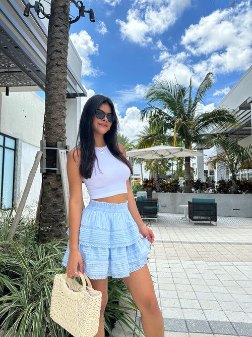 DIXIE RUFFLE LACE SKIRT