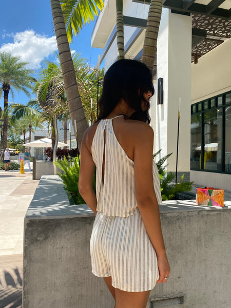 JAZMIN STRIPED ROMPER