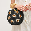 EMALINE RAFFIA BEADED BUCKET BAG