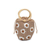 EMALINE RAFFIA BEADED BUCKET BAG