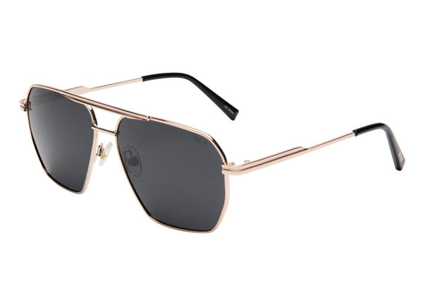 PIPER GOLD FRAME POLARIZED SUNGLASSES